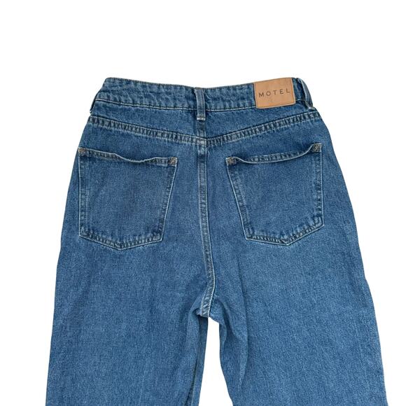 Motel Rocks Cut Out Straight Legs Jeans Medium Wash Women’s size small - Picture 8 of 8
